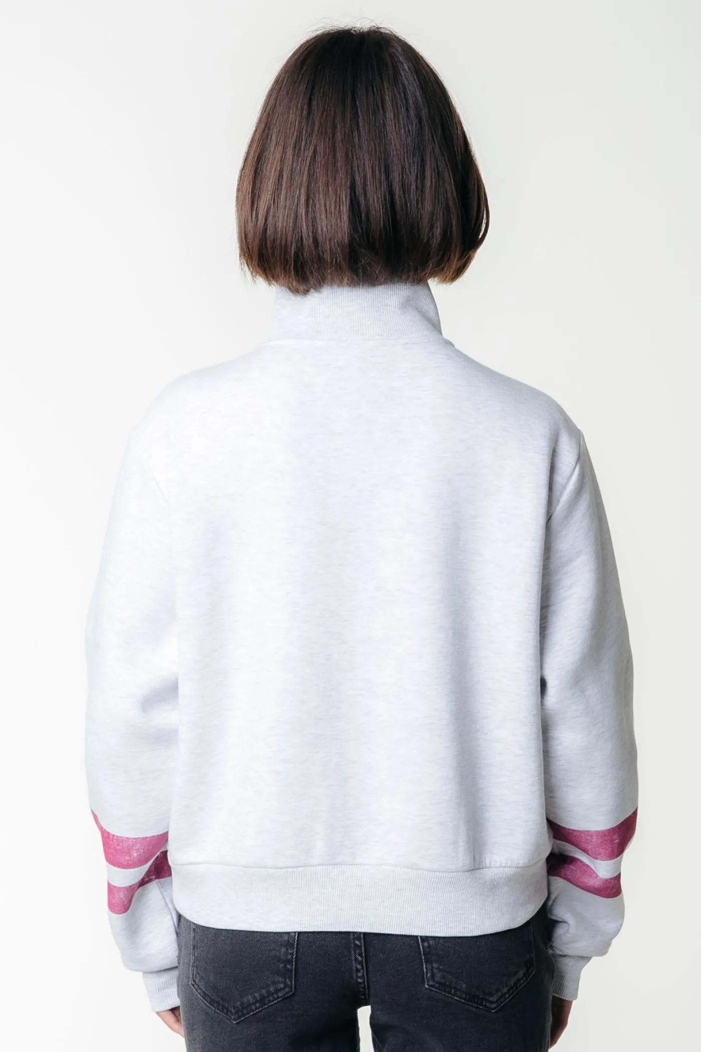 Varsity Logo Relaxed Zip Sweat