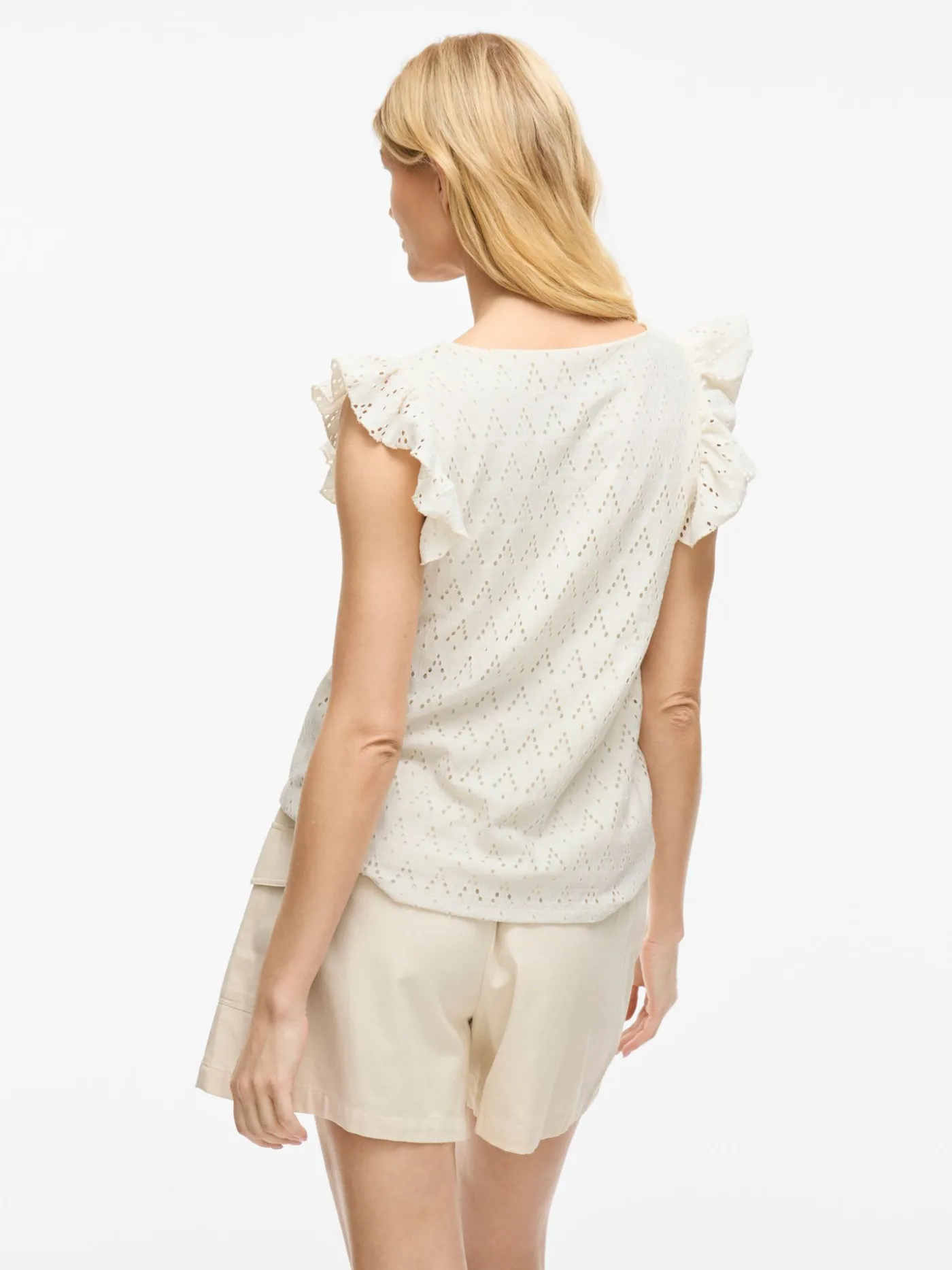 VIAMALINA V-NECK C/S TOP/PB