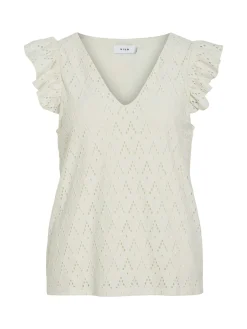 VIAMALINA V-NECK C/S TOP/PB