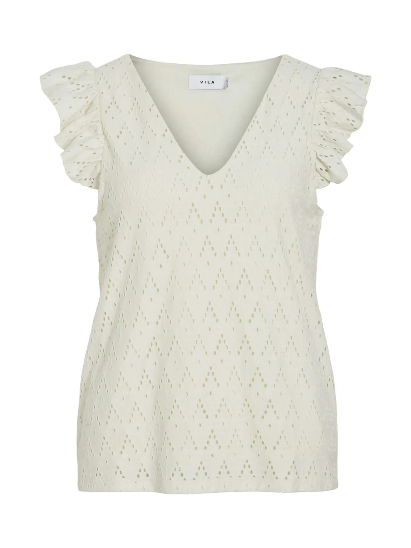 VIAMALINA V-NECK C/S TOP/PB