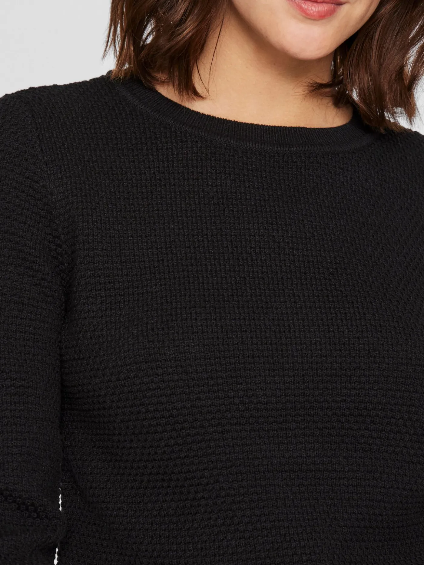 VIDALO O-NECK L/S KNIT TOP- NOOS