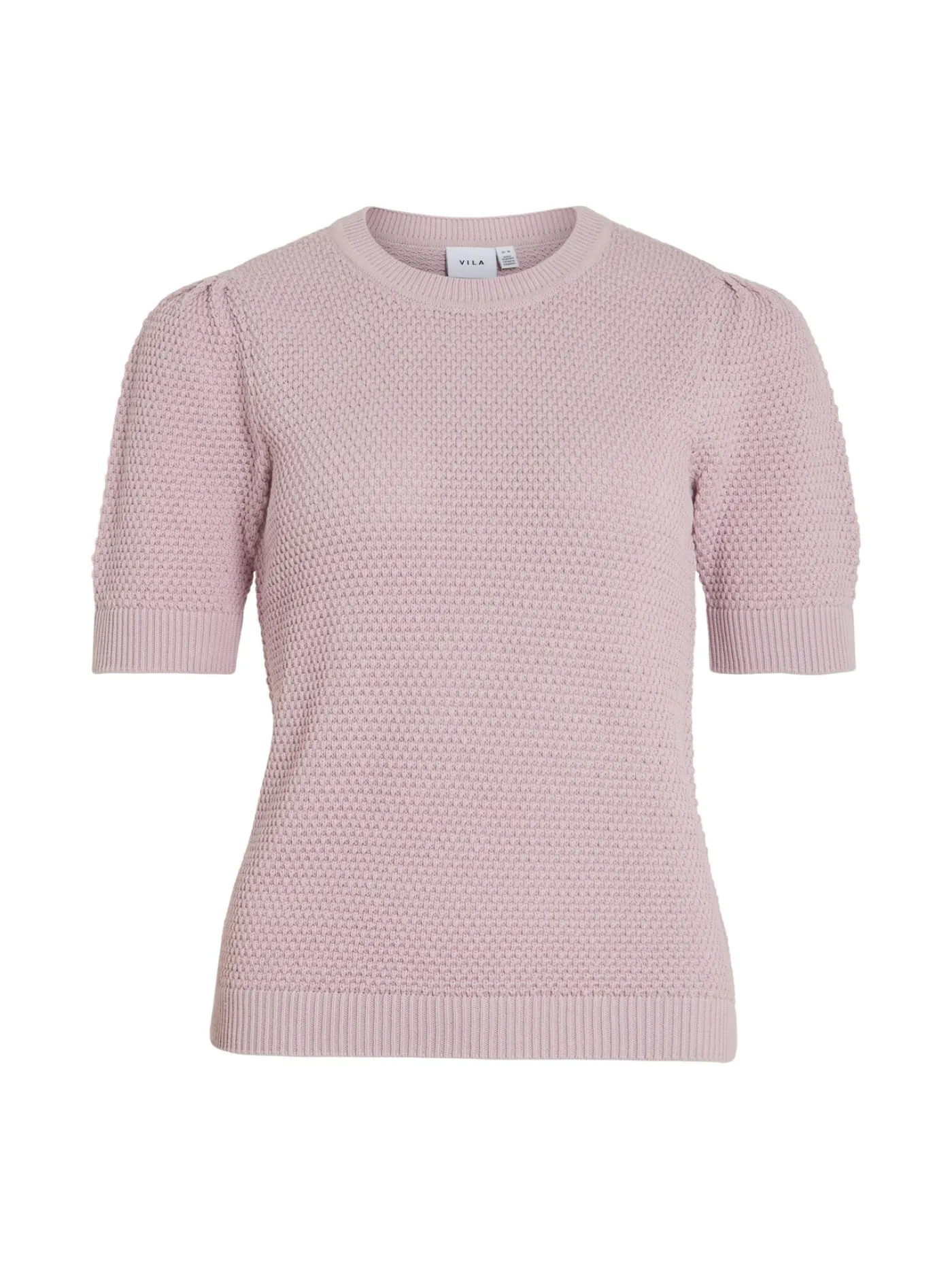 VIDALO O-NECK S/S KNIT TOP - NOOS