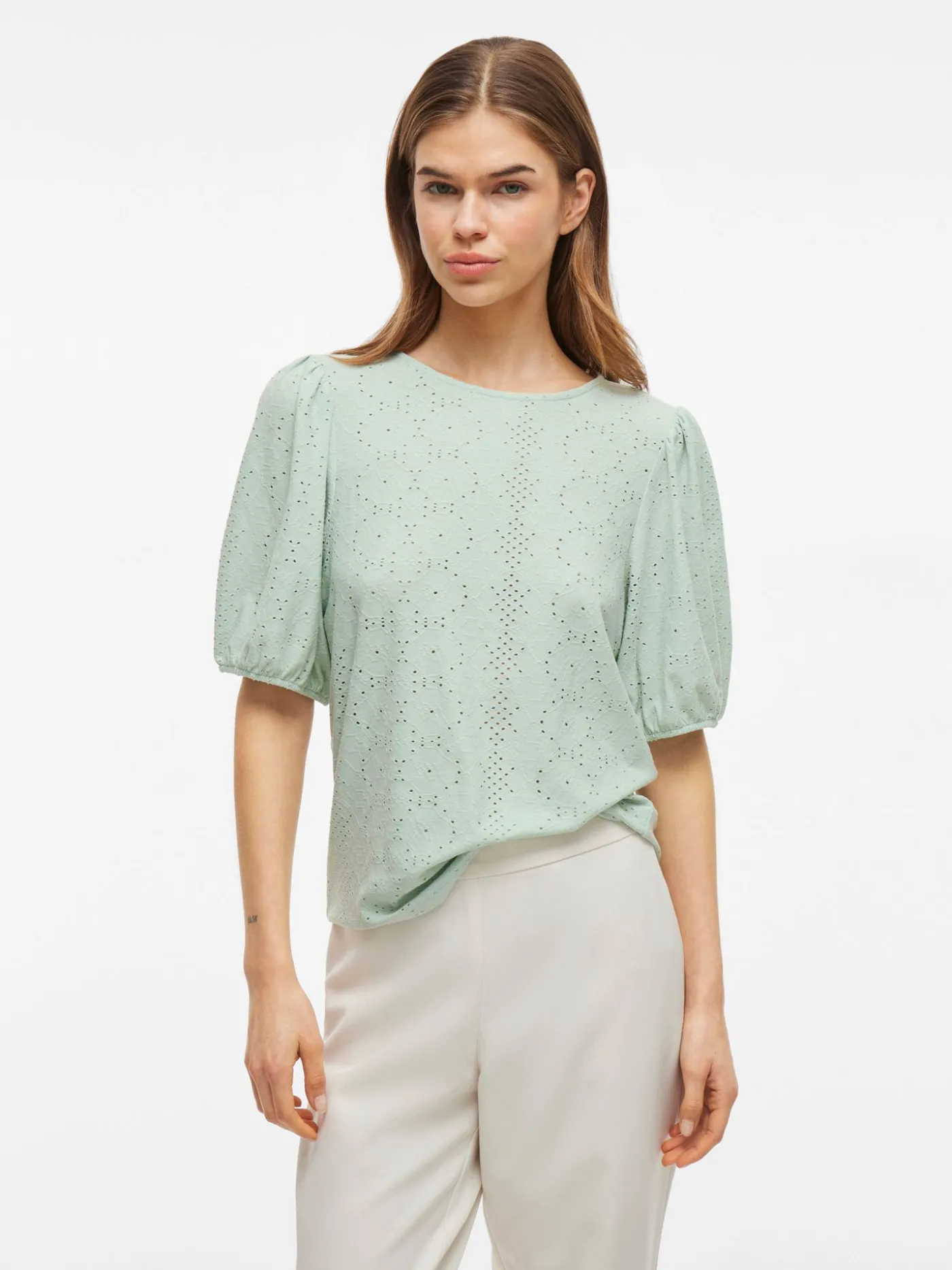 VIKALLY O-NECK 2/4 TOP - NOOS