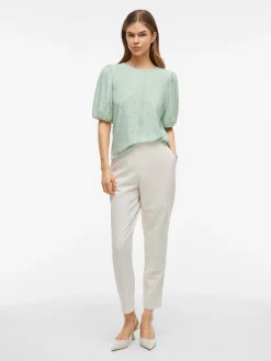 VIKALLY O-NECK 2/4 TOP - NOOS