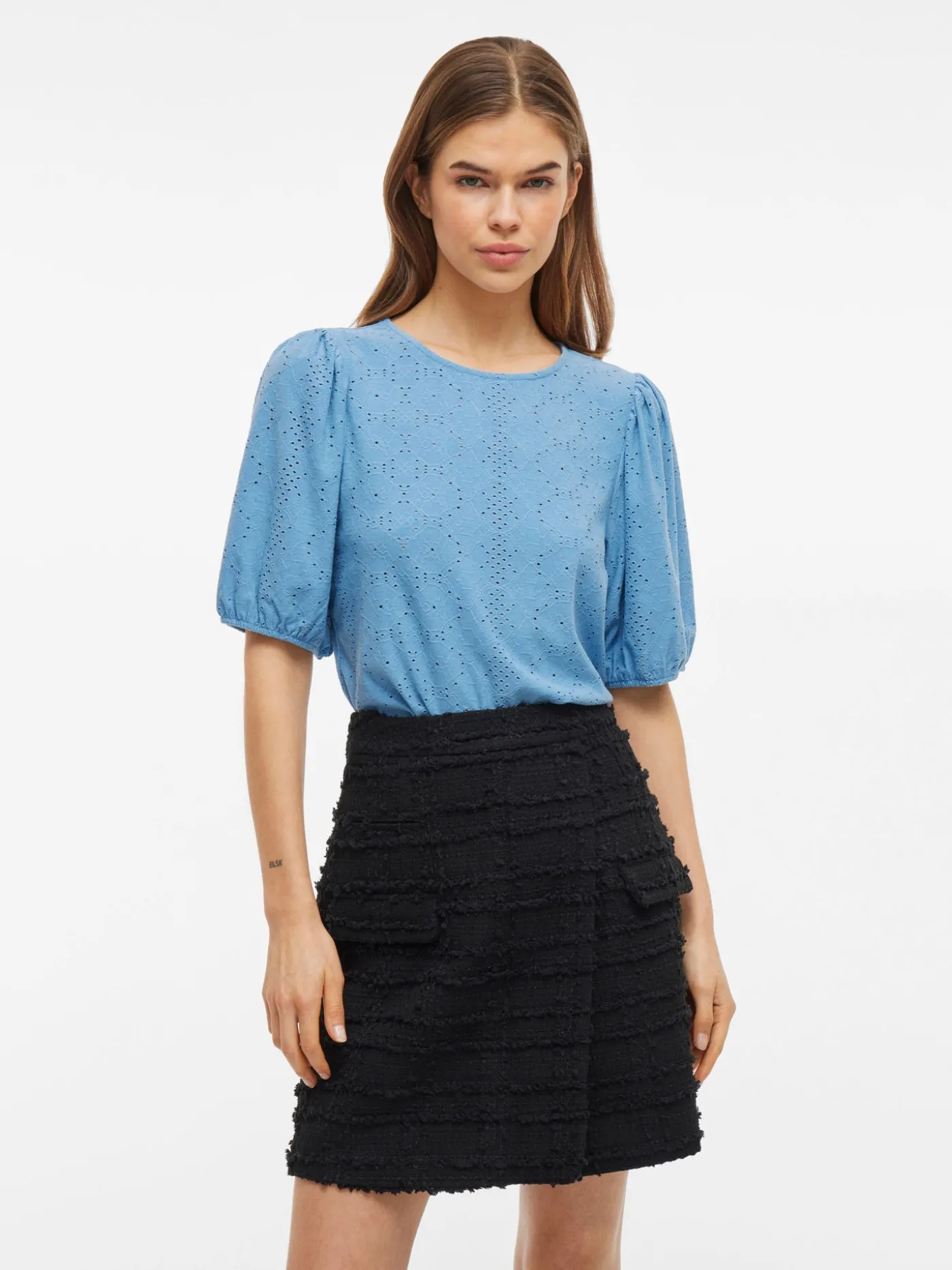 VIKALLY O-NECK 2/4 TOP - NOOS