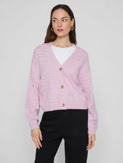 VIRIL V-NECK L/S KNIT CARDIGAN - NO