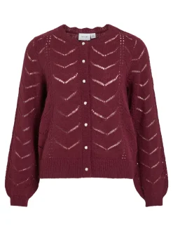 VITULI O-NECK L/S DETAIL KNIT CARDI