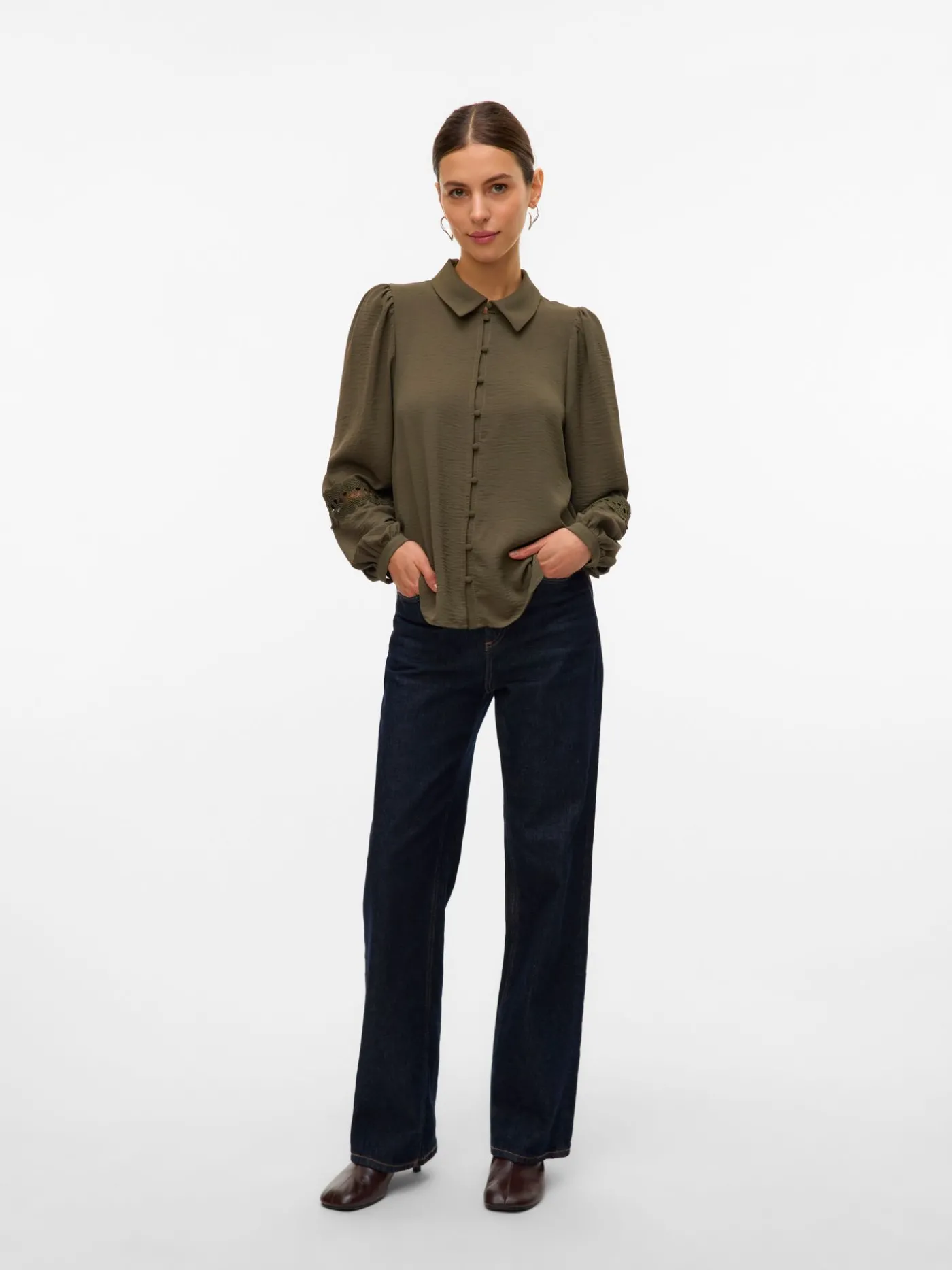 VMALVA LACE LS SHIRT WVN GA BOO