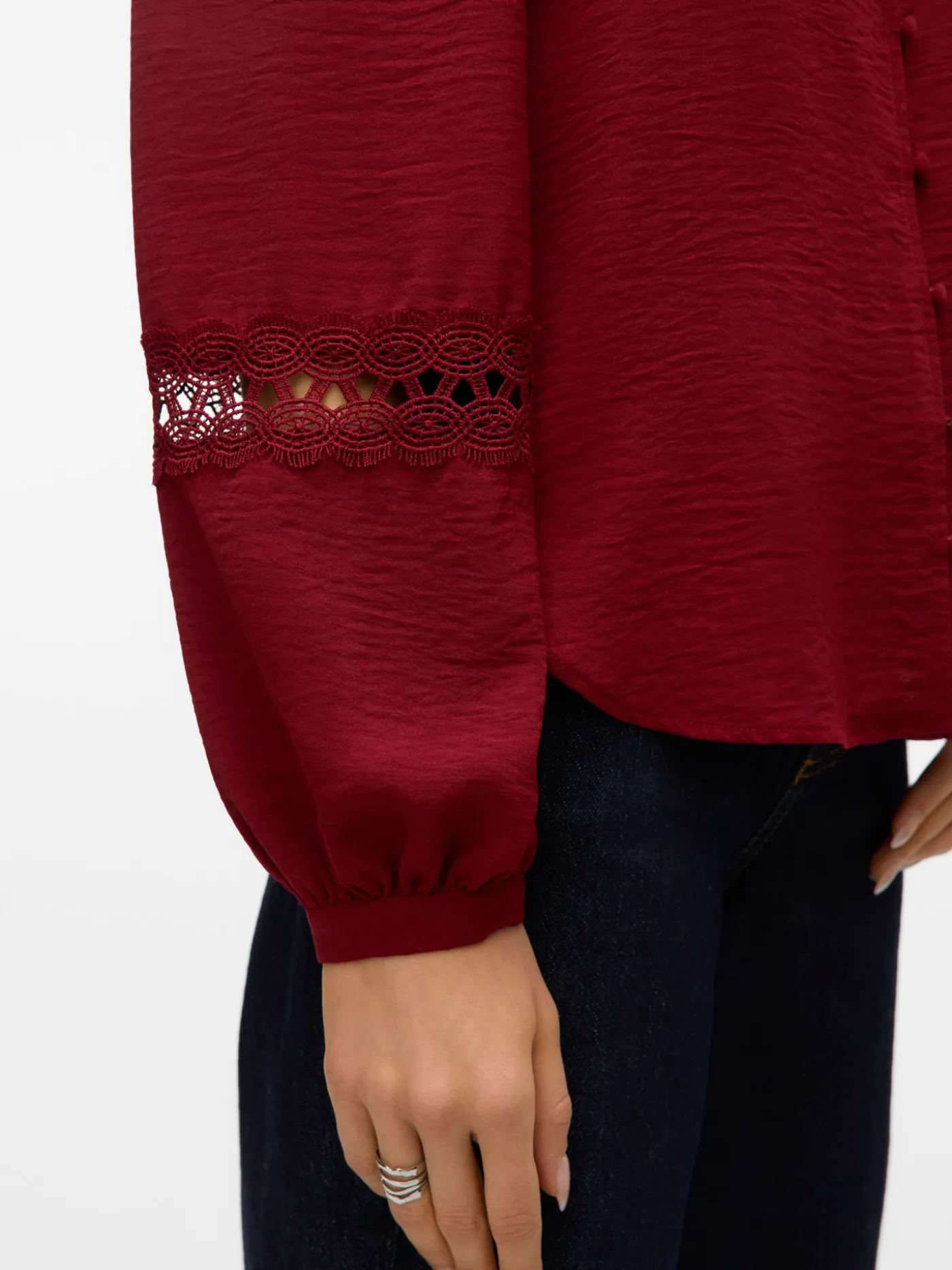 VMALVA LACE LS SHIRT WVN GA BOO