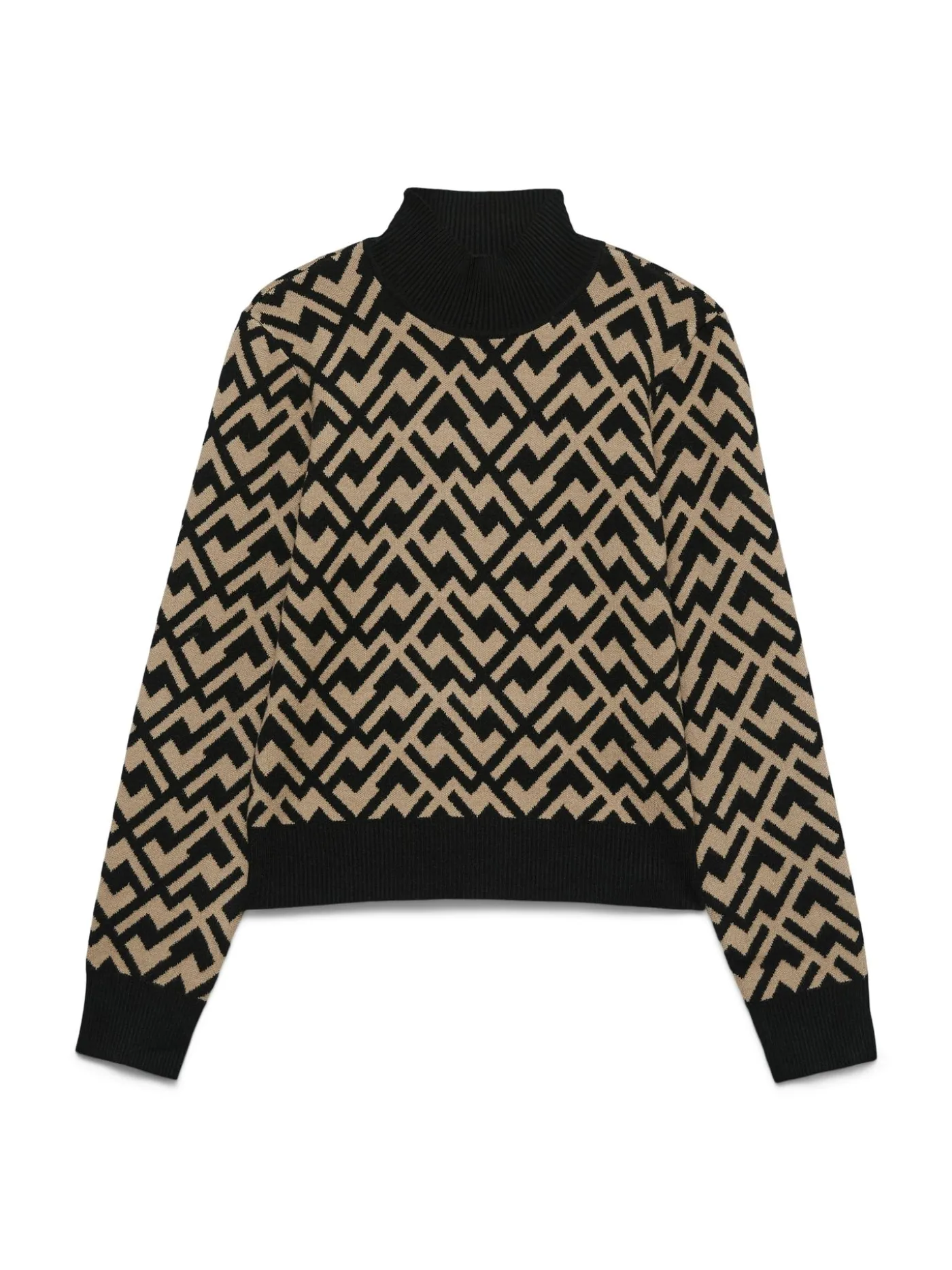 VMARIA ART LS HIGH-NECK PULLOVER GA