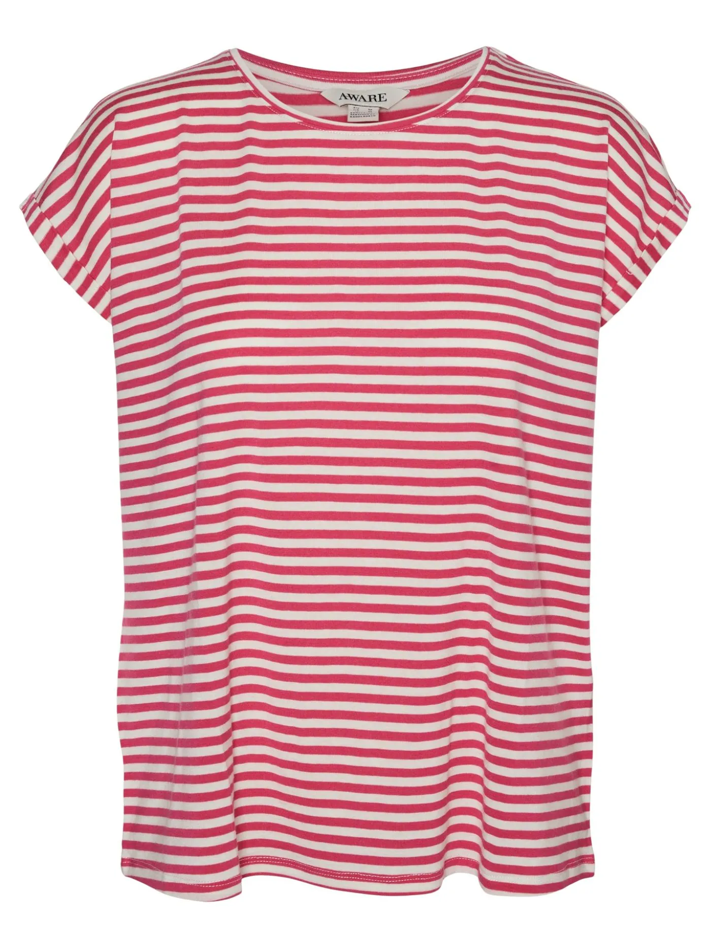 VMAVA PLAIN SS TOP STRIPE GA JRS N