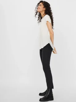 VMBECCA PLAIN SS TOP WVN NOOS