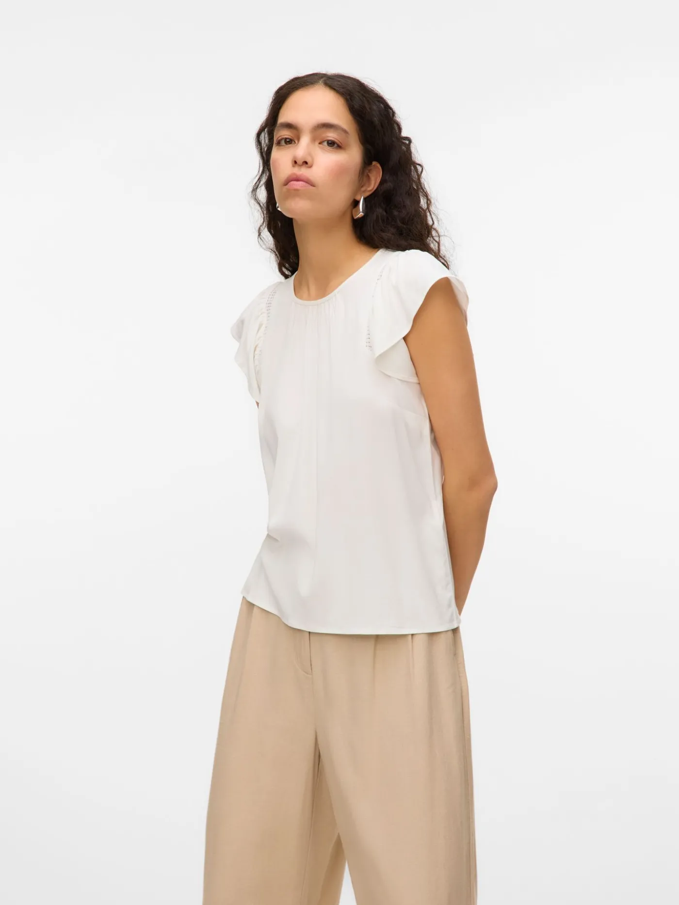 VMBELLA SS LACE TOP WVN GA NOOS