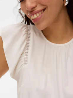 VMBELLA SS LACE TOP WVN GA NOOS