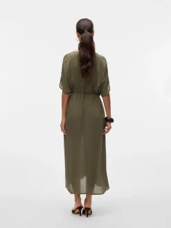 VMBENTE SS WIDE 7/8 SHIRT DRESS WVN