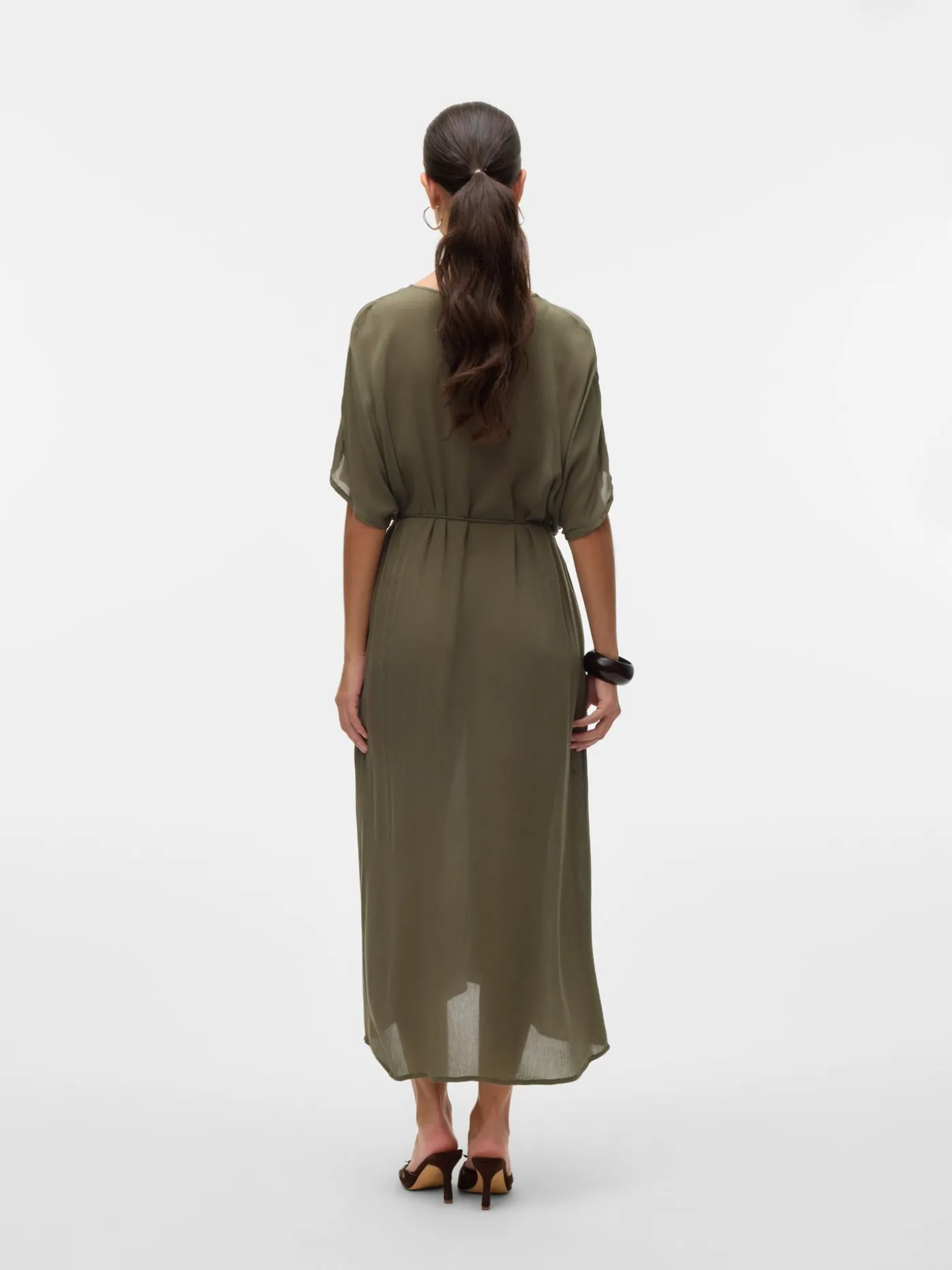 VMBENTE SS WIDE 7/8 SHIRT DRESS WVN