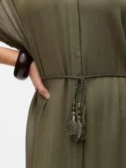 VMBENTE SS WIDE 7/8 SHIRT DRESS WVN