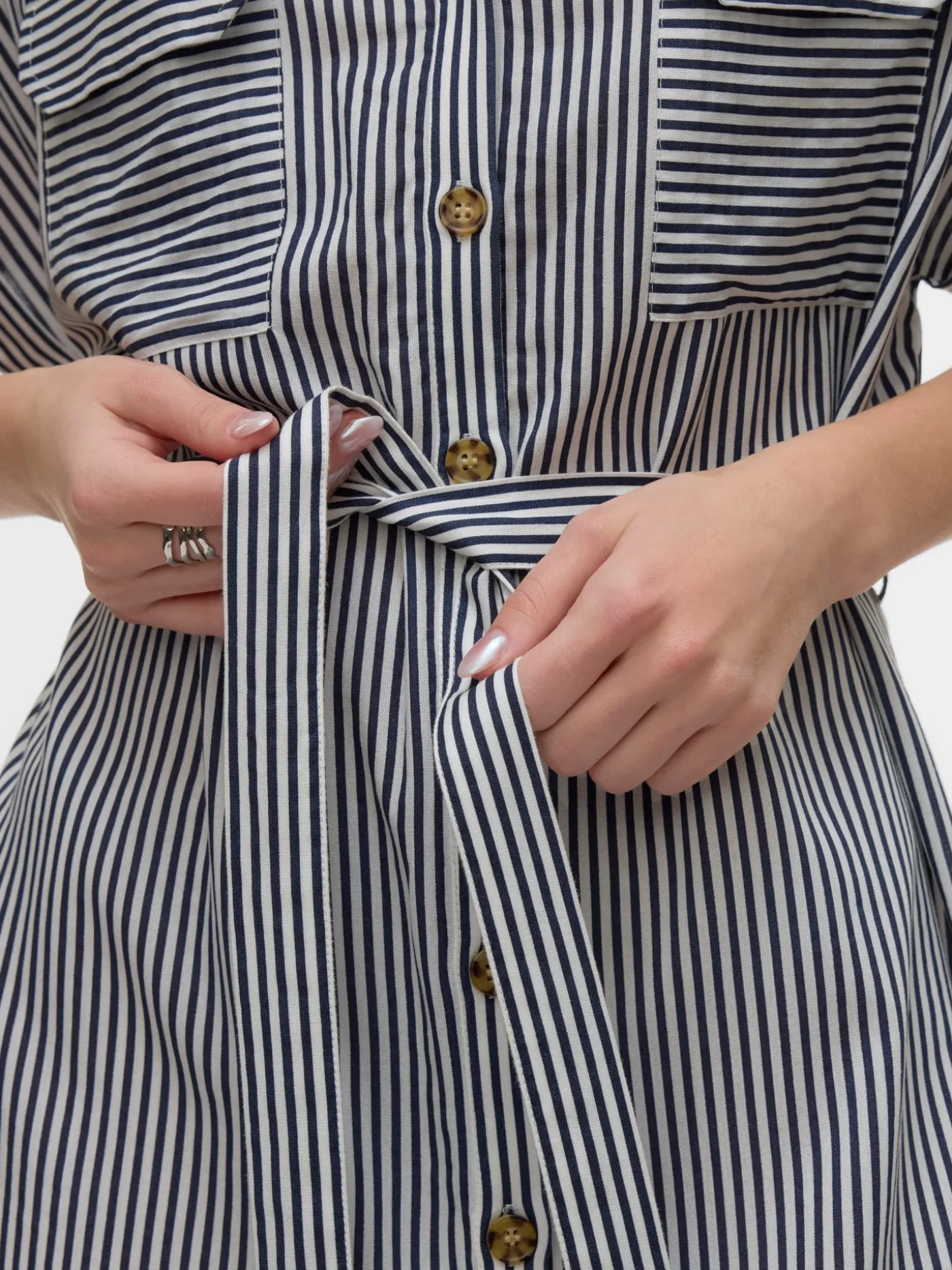 VMBUMPY SS SHORT SHIRT DRESS WVN GA