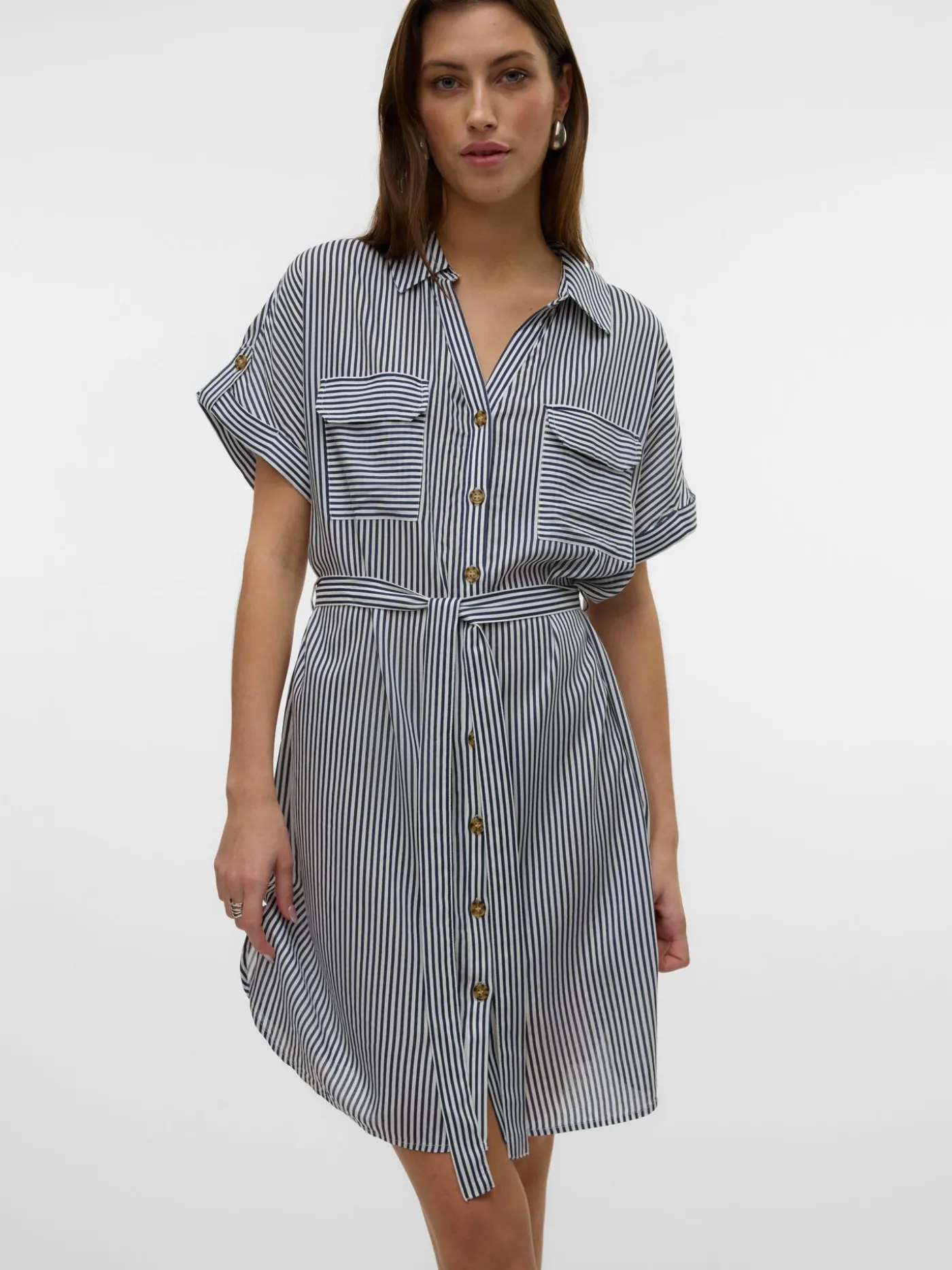 VMBUMPY SS SHORT SHIRT DRESS WVN GA