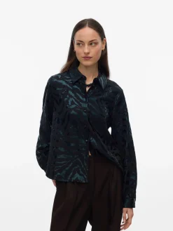 VMCARLA FOIL L/S SHIRT WVN GA