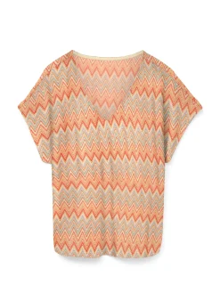 VMDICTE SS V-NECK TOP JRS GA VO