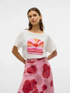 VMDINA S/S BOAT NECK TOP JRS BTQ GA