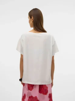 VMDINA S/S BOAT NECK TOP JRS BTQ GA