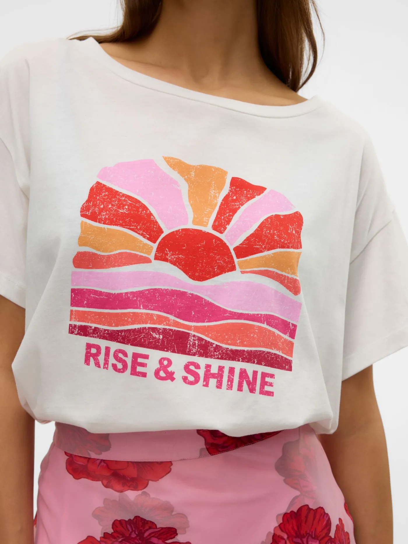 VMDINA S/S BOAT NECK TOP JRS BTQ GA