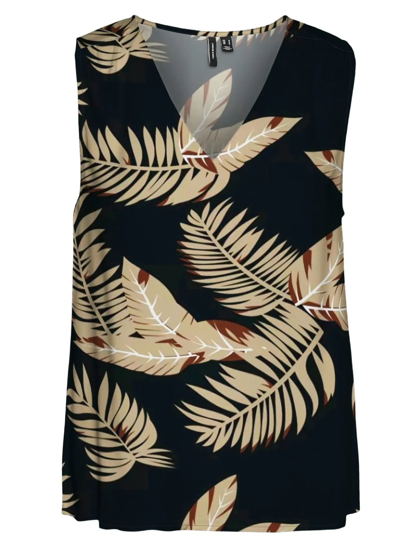 VMEASY JOY S/L V-NECK TOP WVN GA