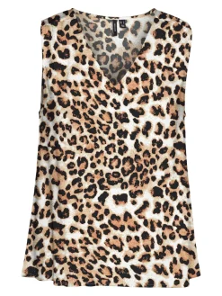 VMEASY JOY S/L V-NECK TOP WVN GA