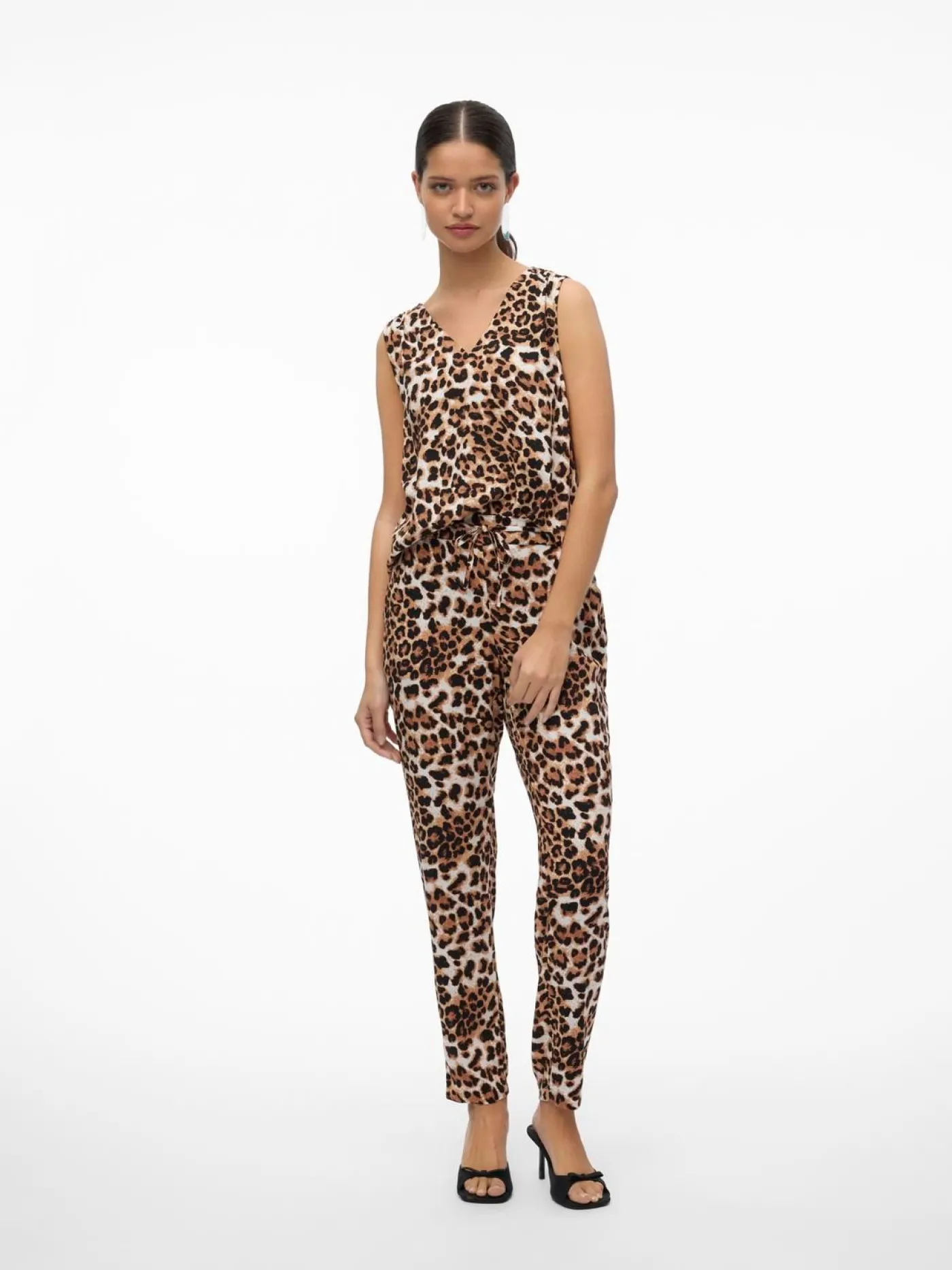 VMEASY JOY S/L V-NECK TOP WVN GA