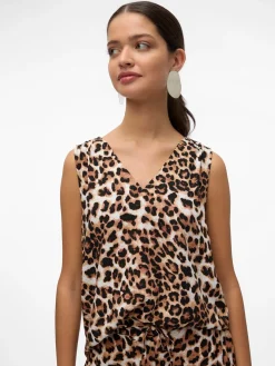 VMEASY JOY S/L V-NECK TOP WVN GA