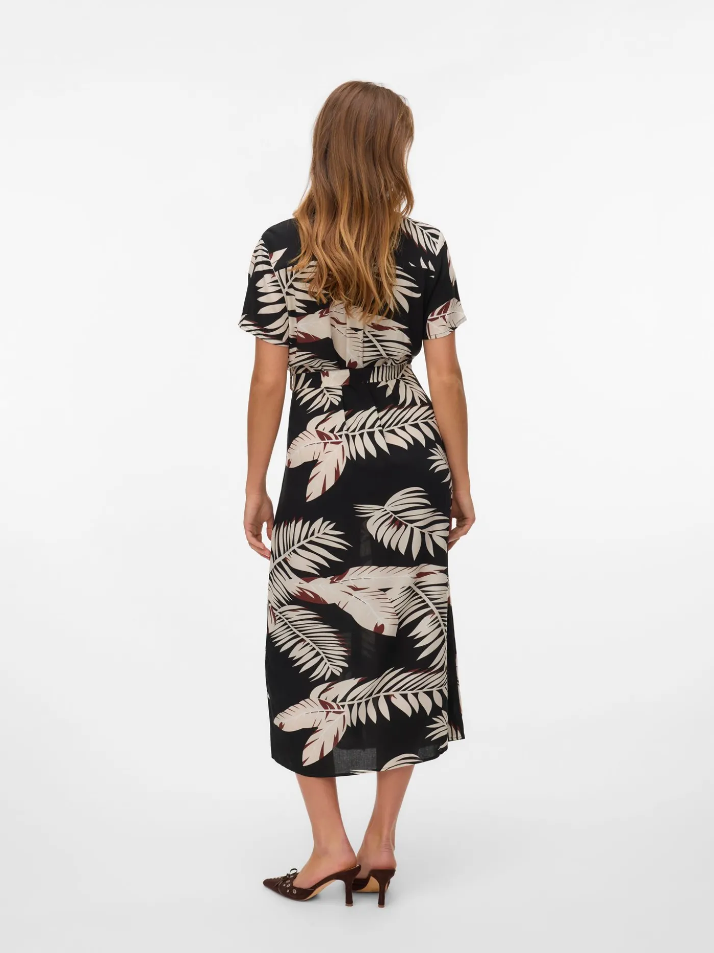 VMEASY JOY S/S LONG SHIRT DRESS WVN