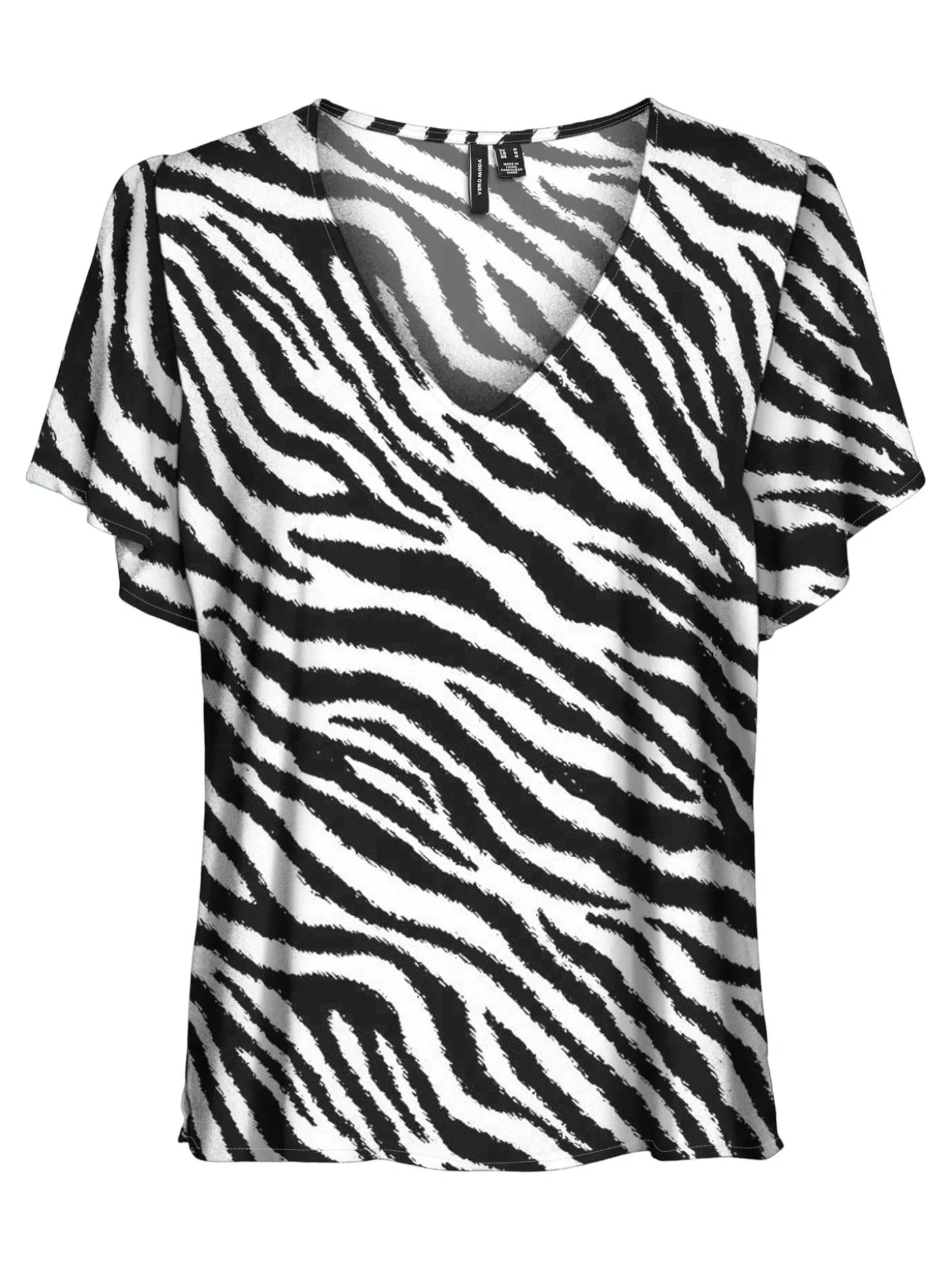 VMEASY JOY V-NECK SS BLOUSE WVN GA