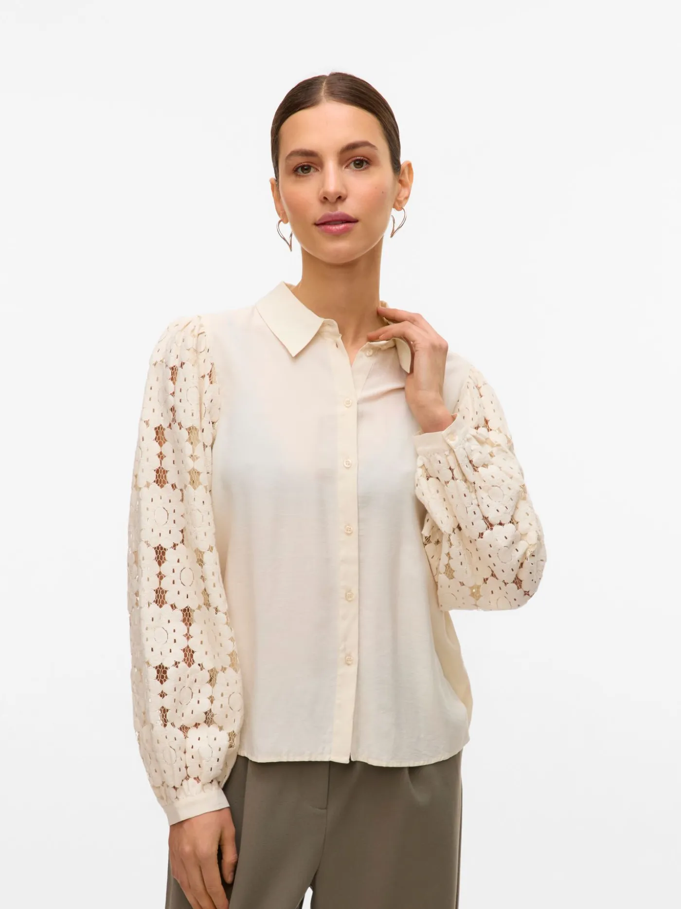 VMFABENA L/S SHIRT WVN BTQ GA