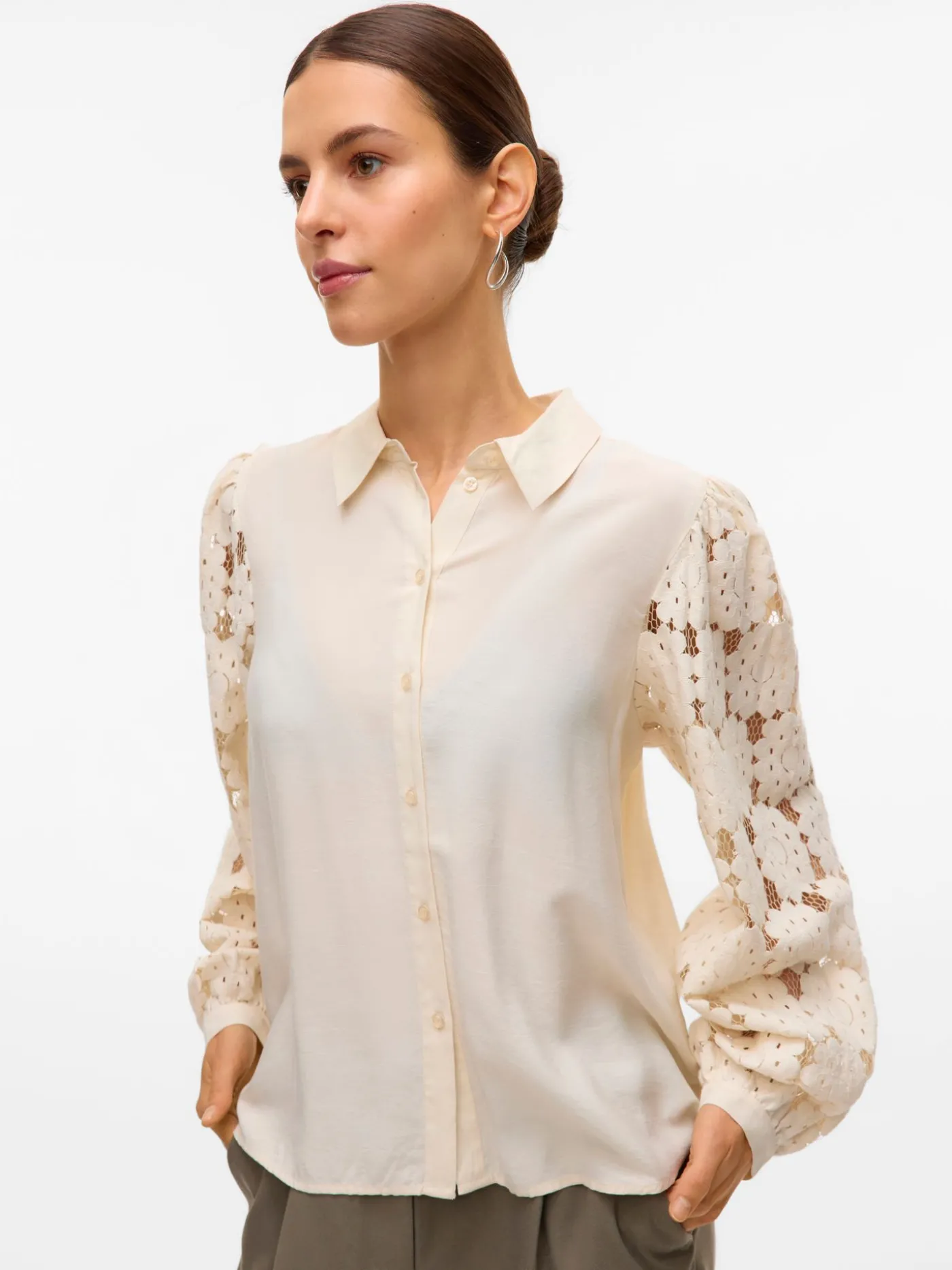 VMFABENA L/S SHIRT WVN BTQ GA