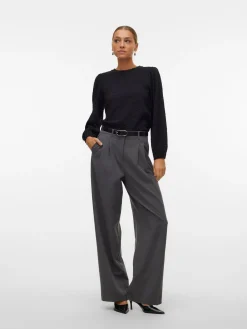 VMFLOWER LS PUFF SLEEVE TOP JRS