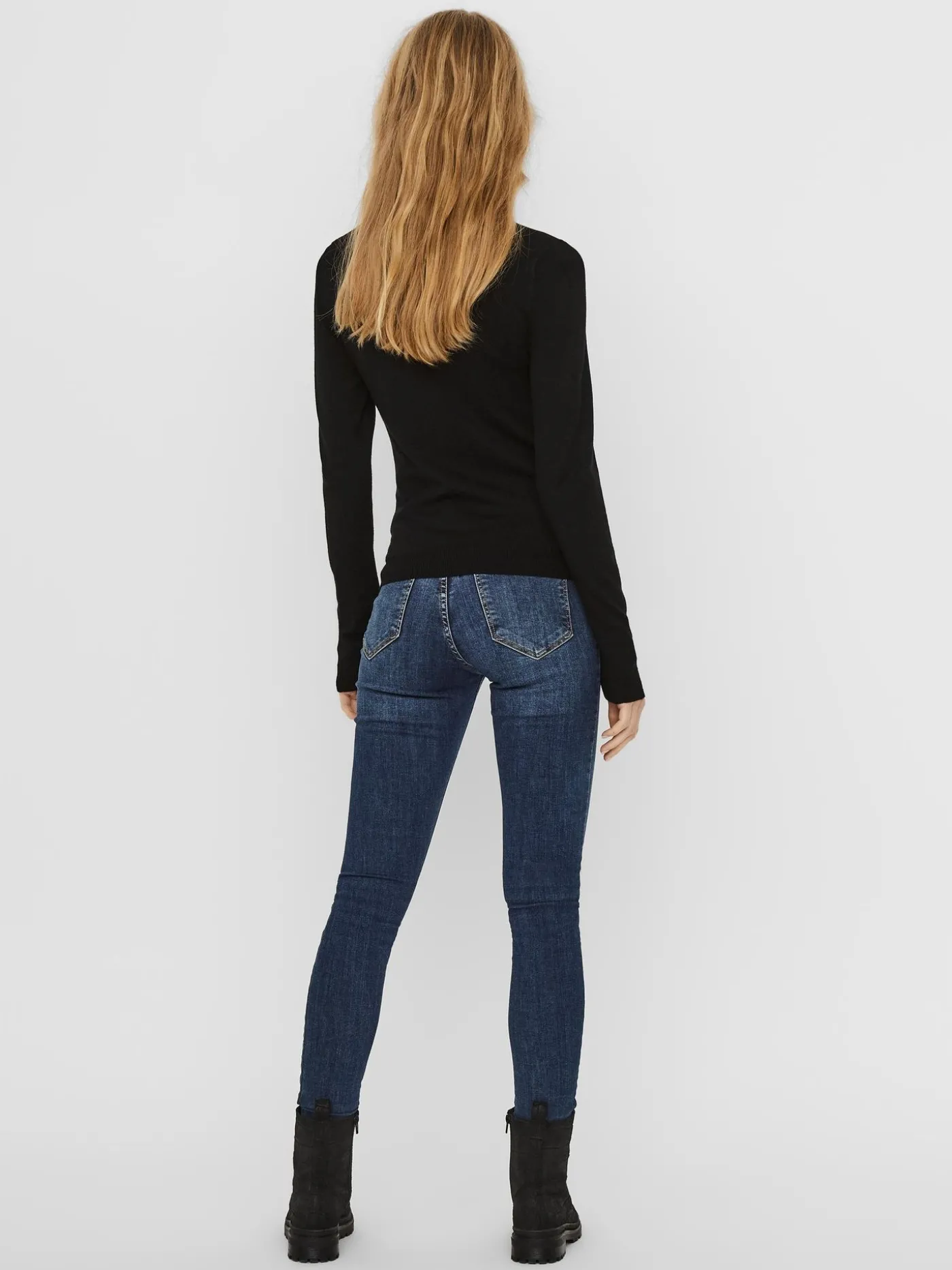 VMGLORY LS ROLLNECK BLOUSE NOOS - Black