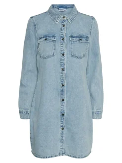 VMJENNIE LS SHORT DENIM DRESS GA NO