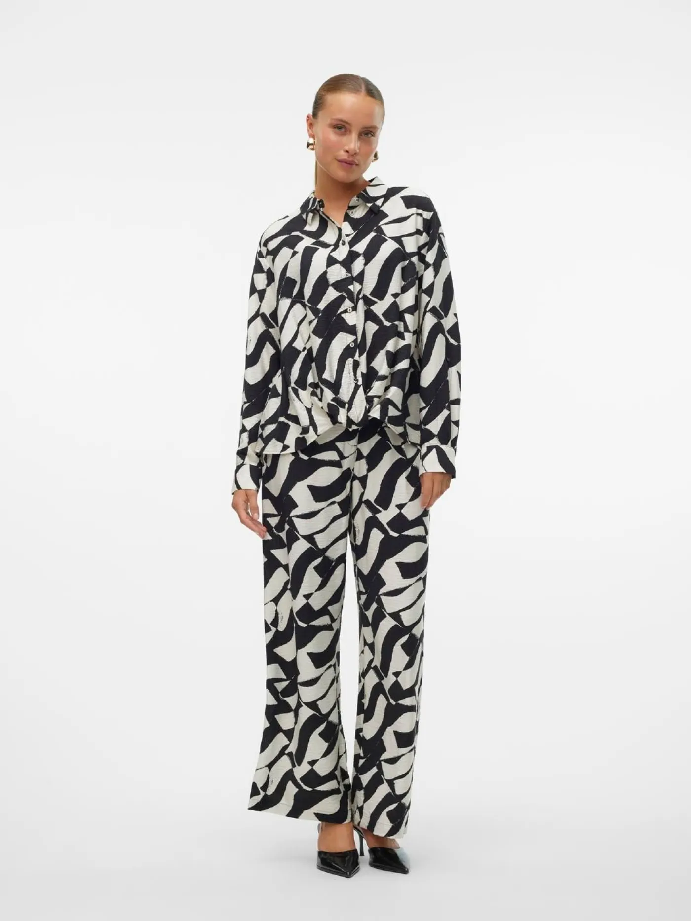 VMJOSS ARIA KNOT LS SHIRT WVN GA