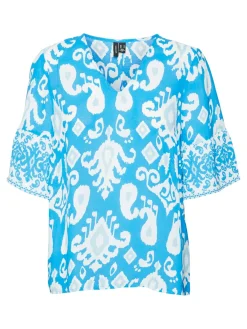 VMJOY 2/4 V-NECK TOP WVN LCS