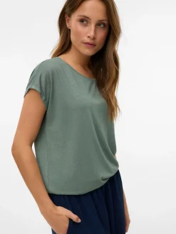 VMLAVA PLAIN SS TOP LUREX STRIP GA