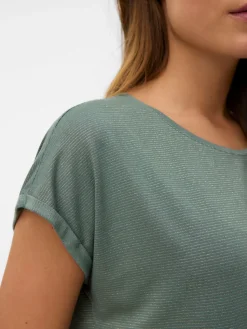 VMLAVA PLAIN SS TOP LUREX STRIP GA