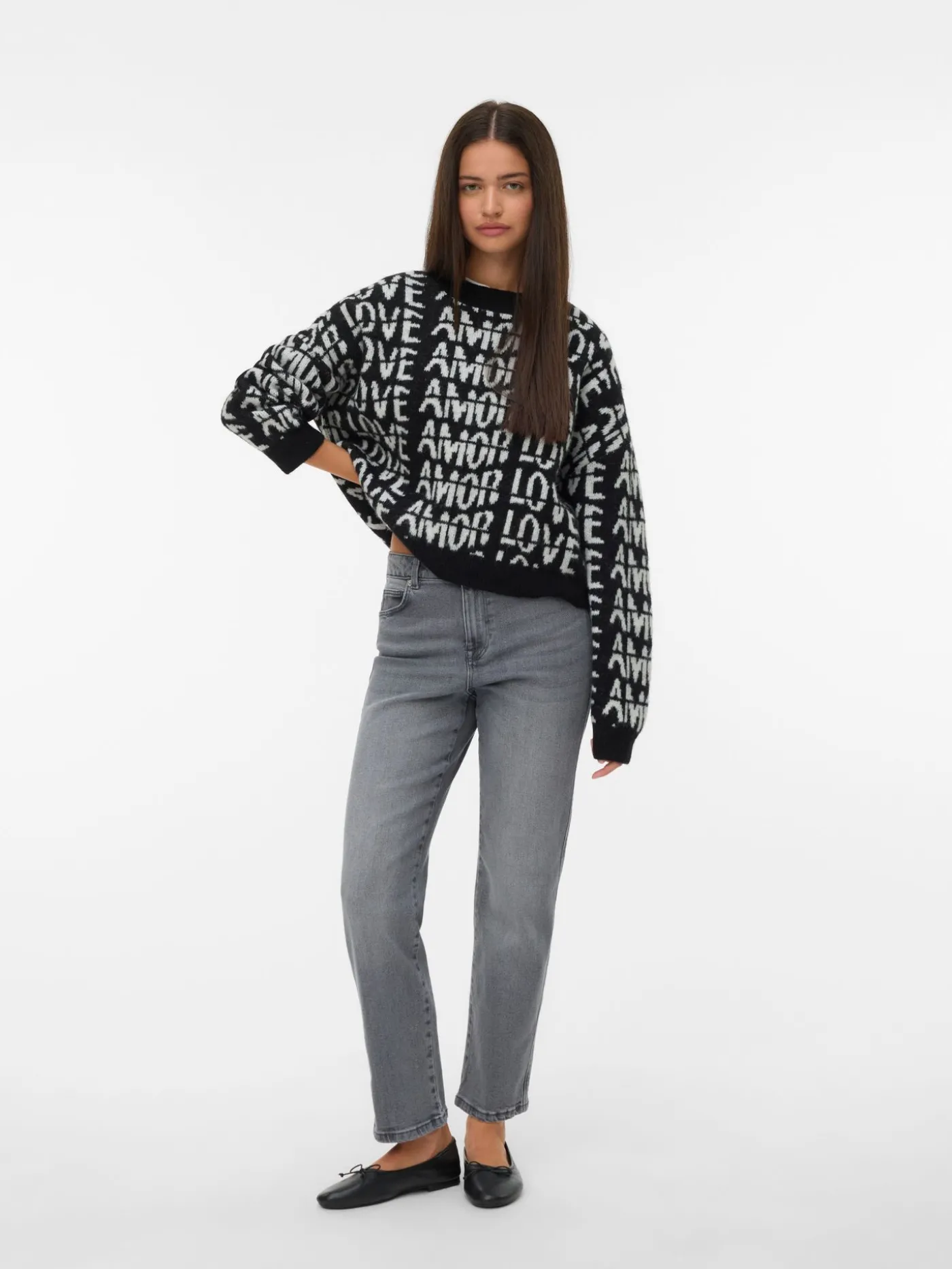 VMLOVE LS O-NECK PULLOVER BOO