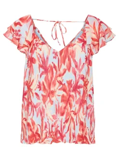 VMMARIE PLISSE SL FRILL TOP WVN CE