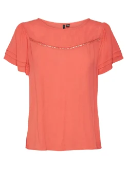 VMMENNY SS LACE TOP WVN GA