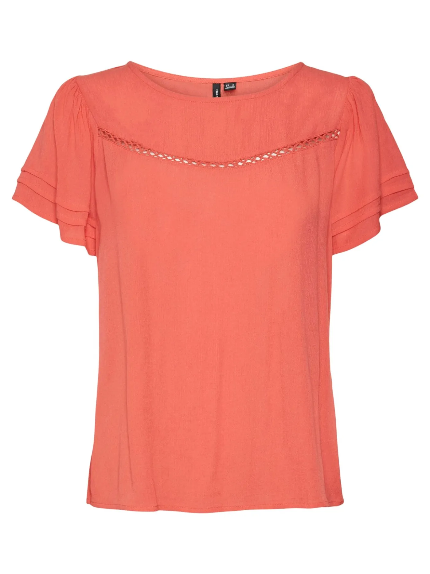 VMMENNY SS LACE TOP WVN GA