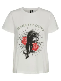 VMMIMA FRANCIS SS TOP JRS LCS - Snow White/MAKE IT