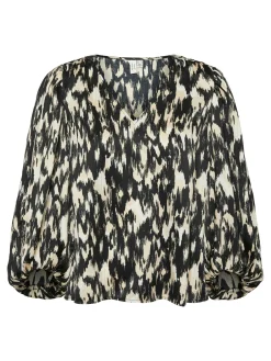 VMMINA L/S V-NECK TOP WVN BTQ GA