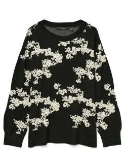 VMNANCY LS O-NECK LONG PULLOVER BOO